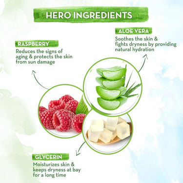 Mamaearth HydraGel Indian Sunscreen with Aloe Vera and Raspberry for Sun Protection | SPF 50 & PA++++ Protection | Shields from UVA & UVB Rays | Tan Protection | Non-Sticky & Light | 50 g